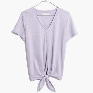 Madewell Texture & Thread V-Neck Tie Shirt (NWOT)